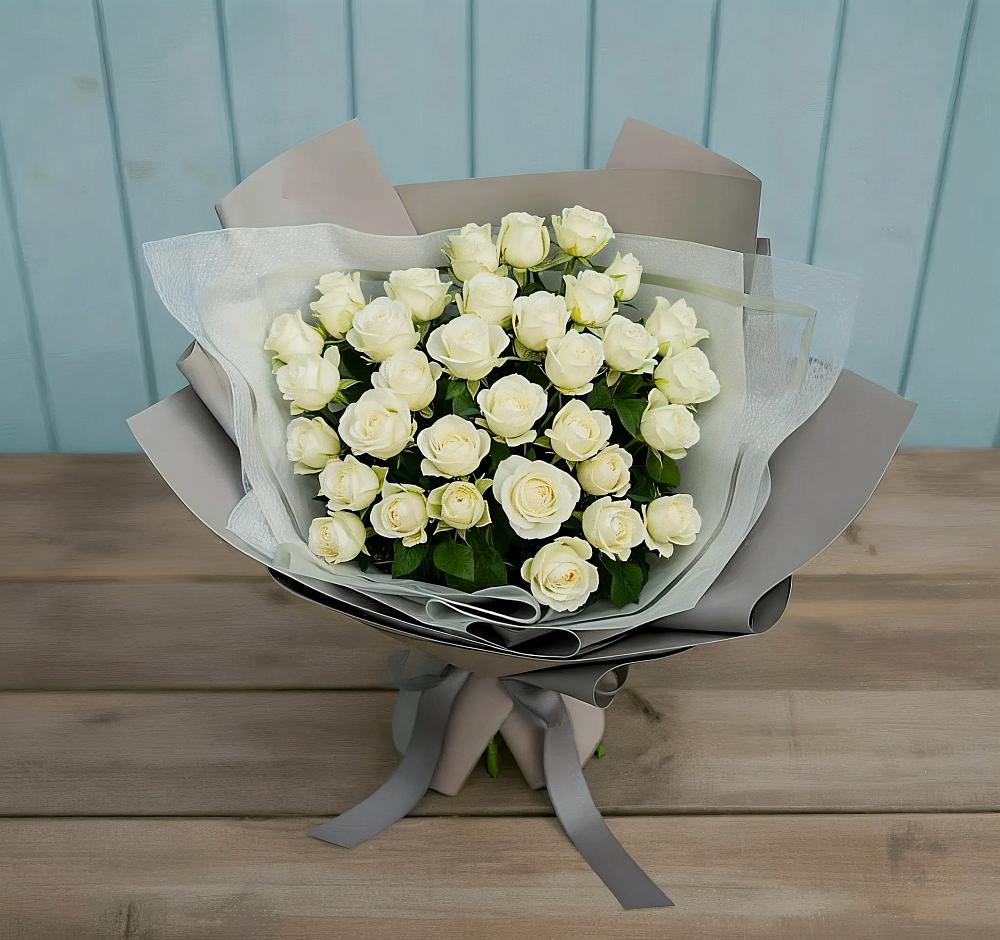 Букет Белоснежная нежность в Калининской Ростовской области