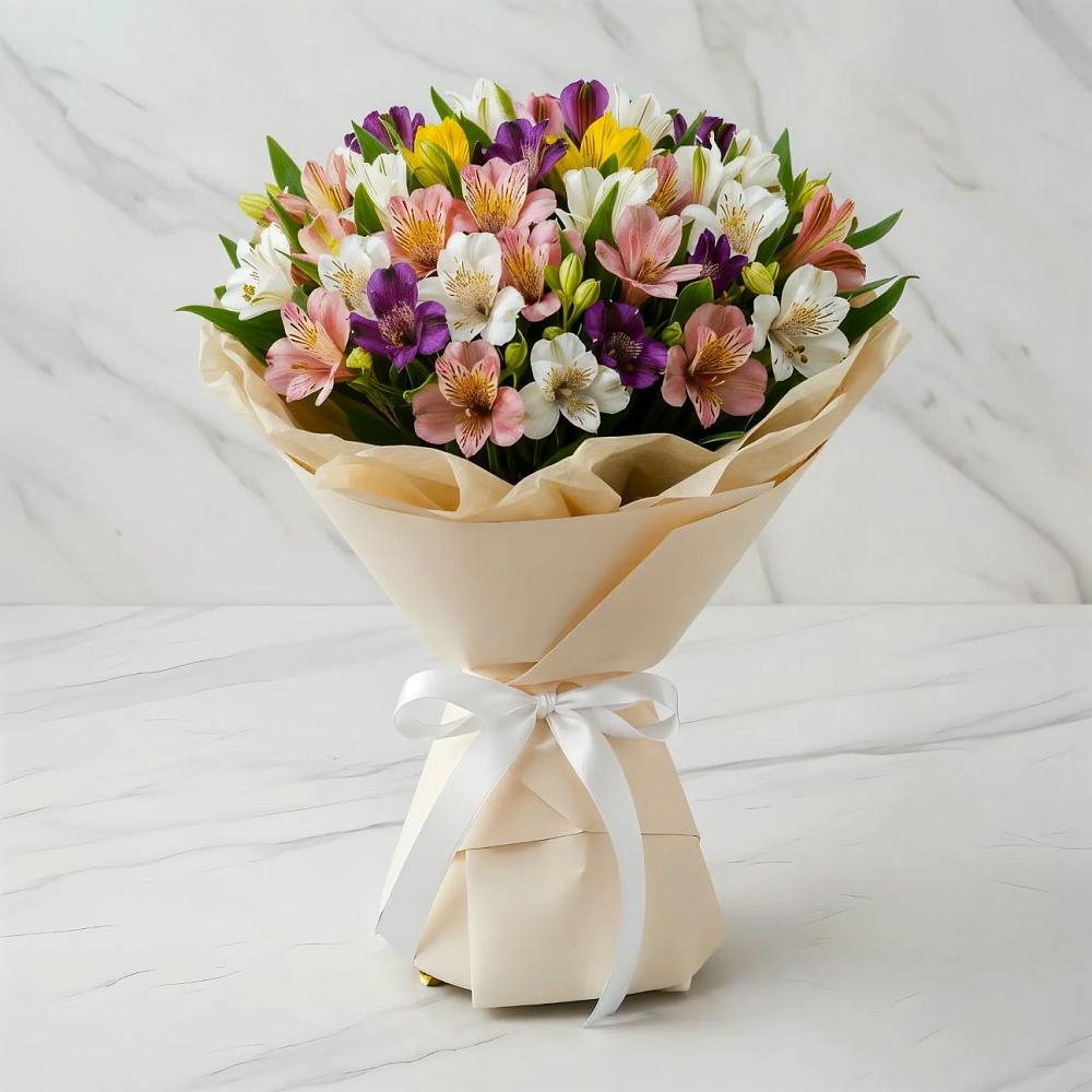 Букет цветов из: Альстромерии в Калининской Ростовской области