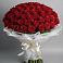Букет 101 Красная роза Блэк Мэджик в Калининской Ростовской области