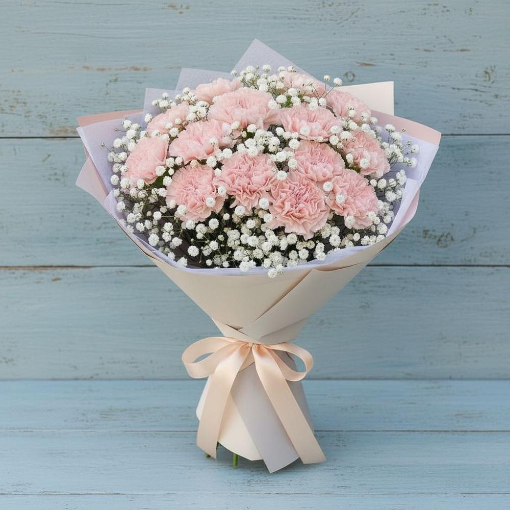 Букет цветов из: Гвоздики в Калининской Ростовской области