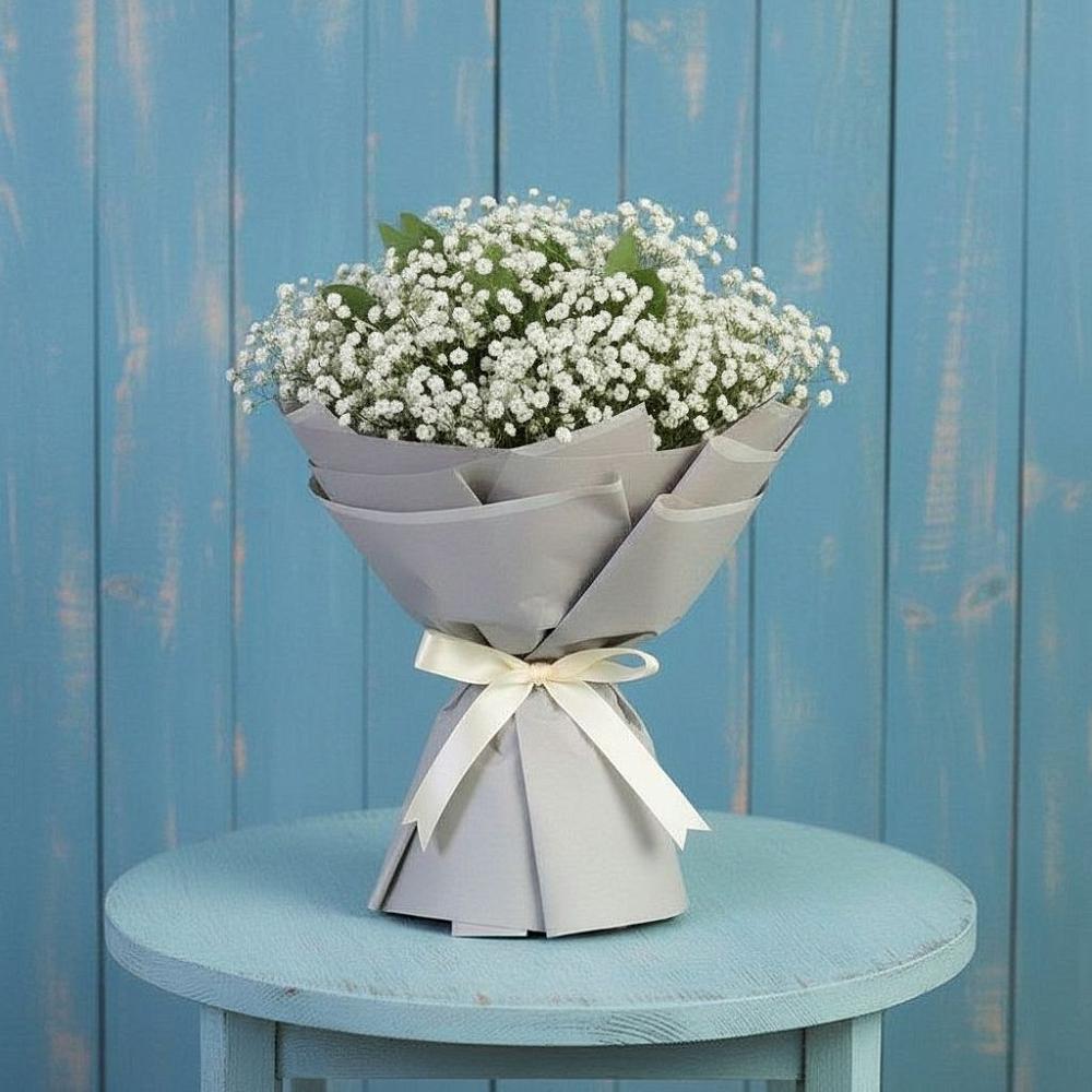 Букет цветов из: Гипсофила в Калининской Ростовской области