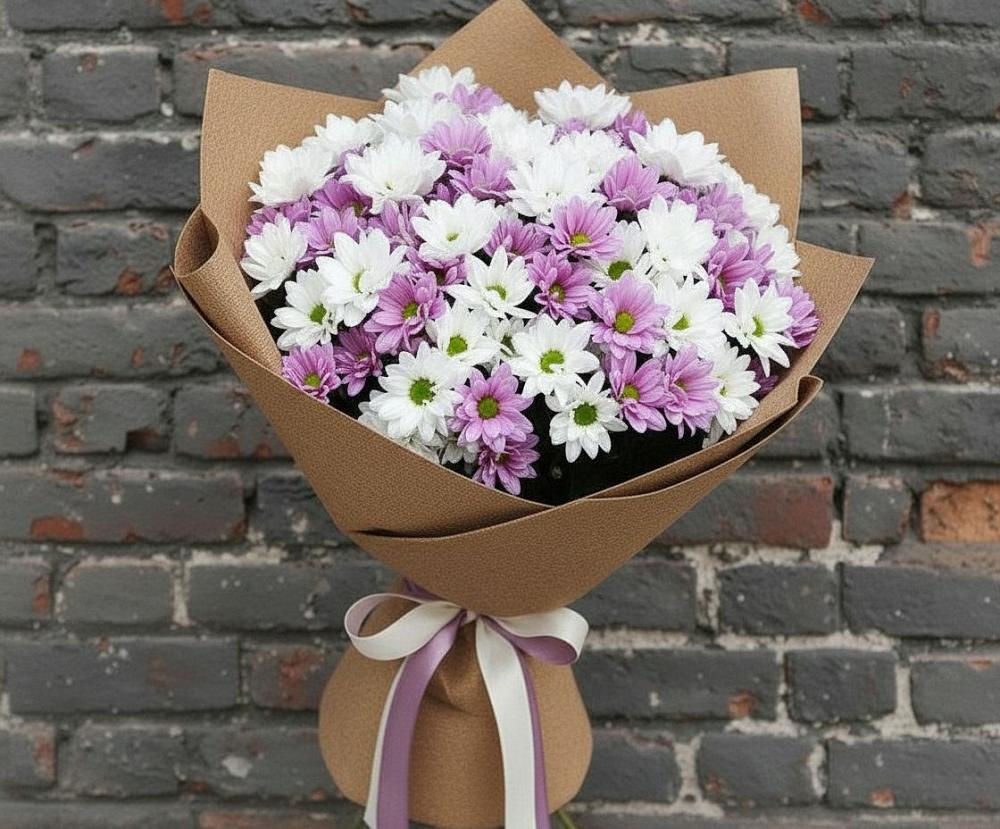 Букет цветов из: Хризантемы в Калининской Ростовской области