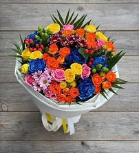 Букет цветов из:  Розы и Хризантемы #REPLACE_PRED# Калининской Ростовской области
