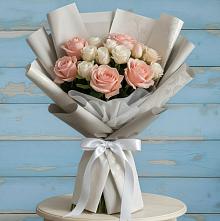 Букет цветов из:  Розы #REPLACE_PRED# Калининской Ростовской области