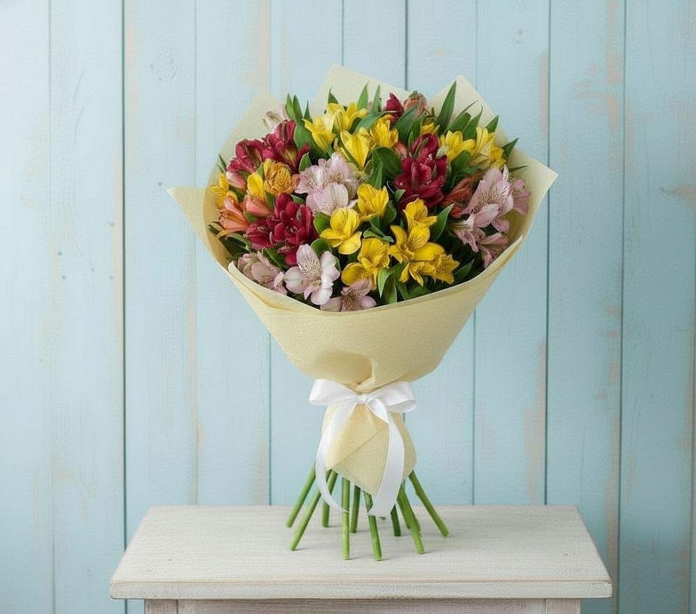 Букет цветов из: Альстромерии в Калининской Ростовской области