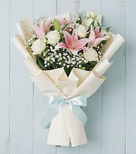 Букет цветов из:  Лилии #REPLACE_PRED# Калининской Ростовской области