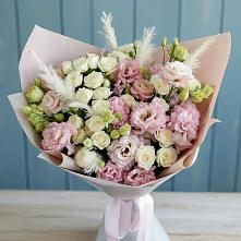 Букет цветов из:  Альстромерии и Розы в Калининской Ростовской области